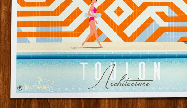 Long-Signature-350 Affiche architecture Signée Monsieur Z, Tirage d'art,