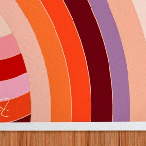 Affiche Abstrait Signée Monsieur Z, Tirage d'art,
