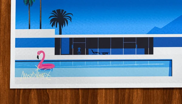 Long-Signature-555 Affiche Rétro wave Signée Monsieur Z, Tirage d'art,