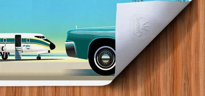 Long-Tampon-335 Affiche avion Tampon Original Monsieur Z, Tirage d'art,