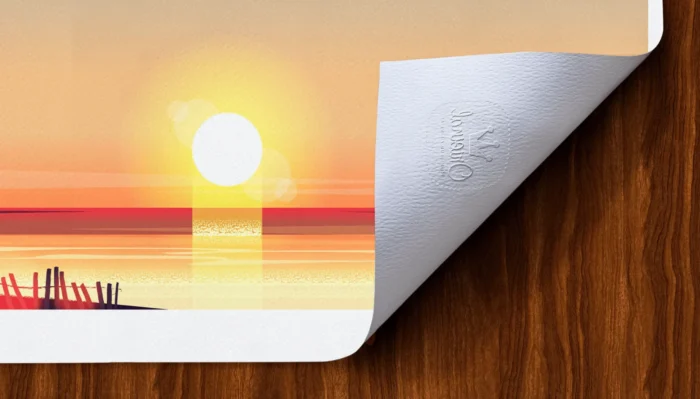 Long-Tampon-366 Affiche couché de soleil Tampon Original Monsieur Z, Tirage d'art,