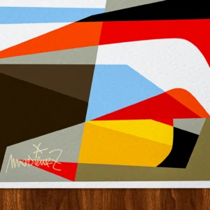 Affiche abstrait Signée Monsieur Z, Tirage d'art,