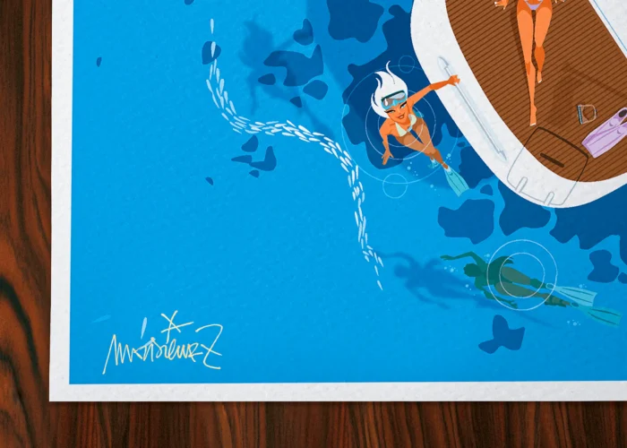 Rectangle-Signature-277 Affiche Signée Monsieur Z, Tirage d'art,