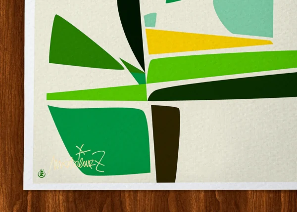 Rectangle-Signature-401 Affiche abstrait Signée Monsieur Z, Tirage d'art,