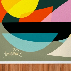 Affiche abstrait Signée Monsieur Z, Tirage d'art,
