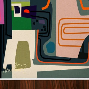 Affiche abstrait Signée Monsieur Z, Tirage d'art,