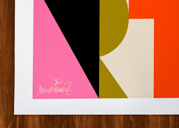 Rectangle-Signature-468 Affiche abstrait Signée Monsieur Z, Tirage d'art,