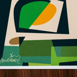 Affiche Abstrait Signée Monsieur Z, Tirage d'art,