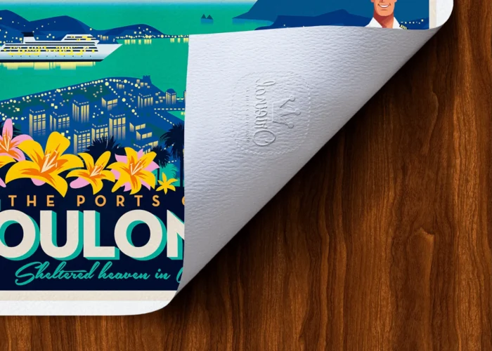 Rectangle-Tampon-113 Affiche Toulon Tampon Original Monsieur Z, Tirage d'art,