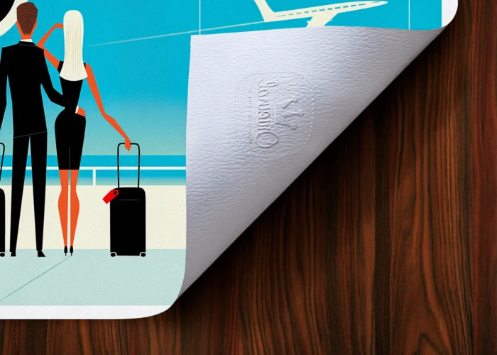 Rectangle-Tampon-145 Affiche aéroport Tampon Original Monsieur Z, Tirage d'art,