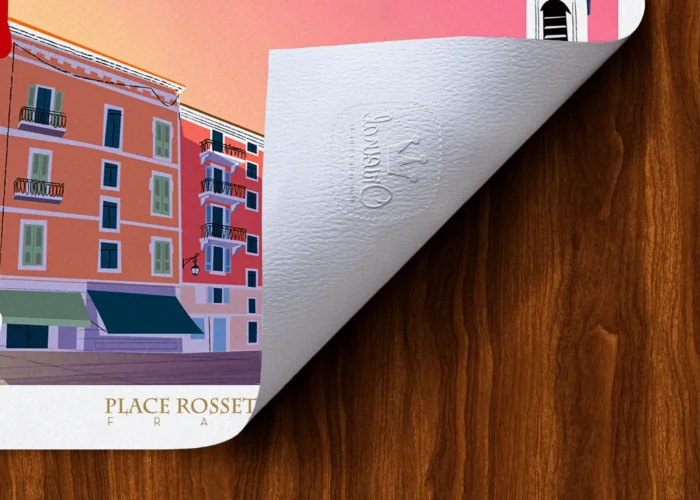 Rectangle-Tampon-206 Affiche Nice Tampon Original Monsieur Z, Tirage d'art,