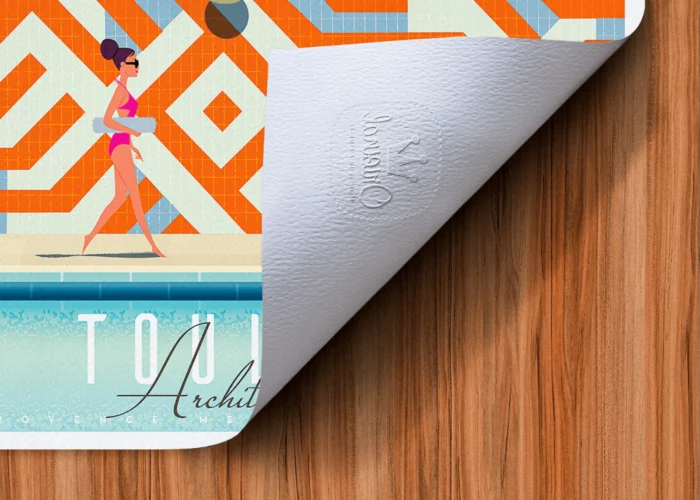 Rectangle-Tampon-349 Affiche Architecture Tampon Original Monsieur Z, Tirage d'art,