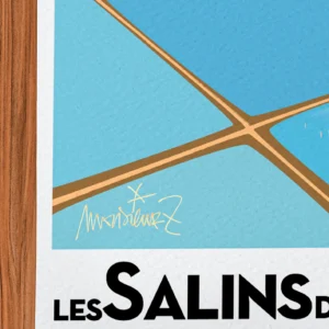 Affiche hyères Signée Monsieur Z, Tirage d'art,