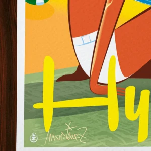 Affiche hyères Signée Monsieur Z, Tirage d'art,