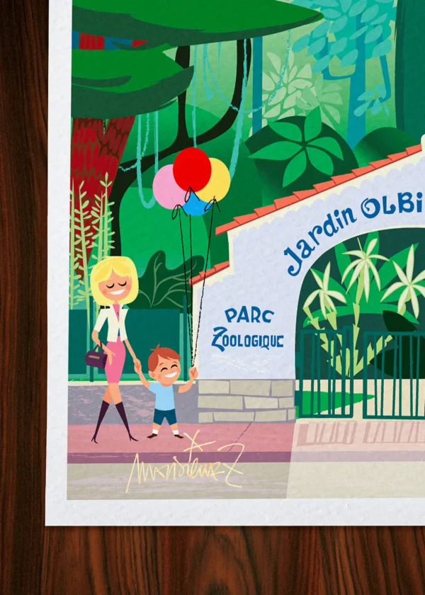 Signature-008 Affiche hyères Signée Monsieur Z, Tirage d'art,