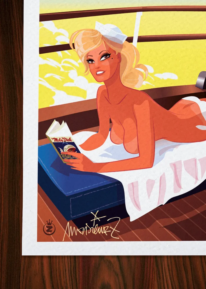 Signature-010 Affiche toulon Signée Monsieur Z, Tirage d'art,