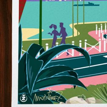 Affiche toulon Signée Monsieur Z, Tirage d'art,