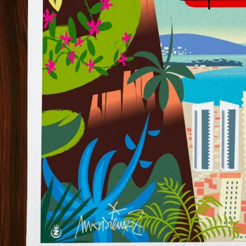 Affiche toulon Signée Monsieur Z, Tirage d'art,