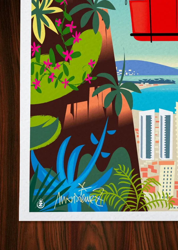 Signature-013 Affiche toulon Signée Monsieur Z, Tirage d'art,