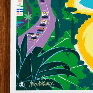 Affiche toulon Signée Monsieur Z, Tirage d'art,