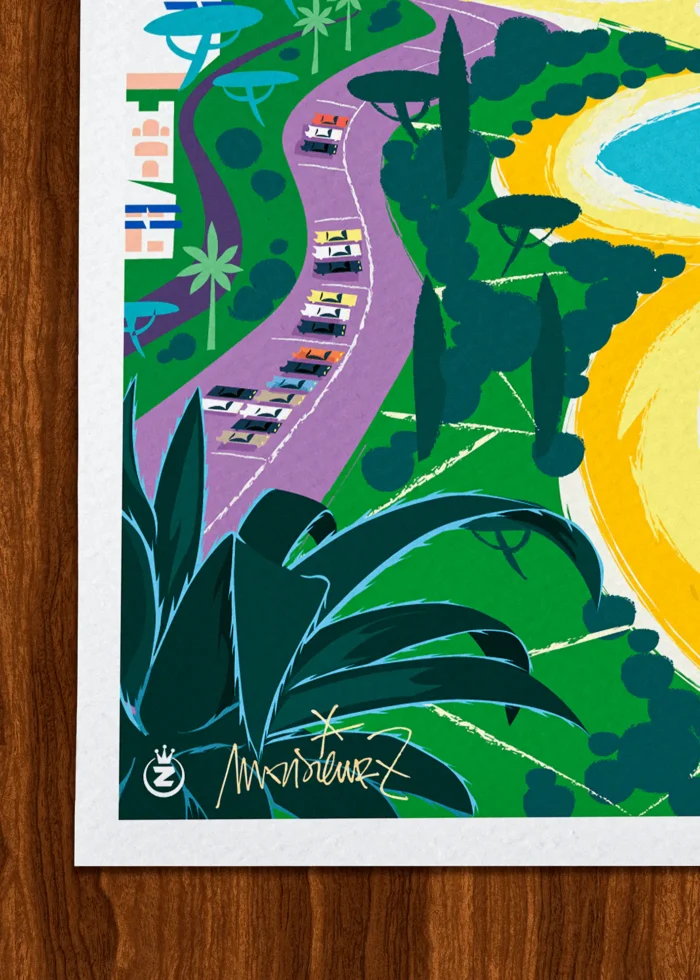 Signature-014 Affiche toulon Signée Monsieur Z, Tirage d'art,