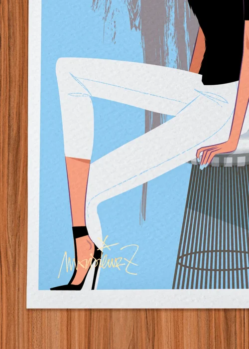 Affiche mode Signée Monsieur Z, Tirage d'art,
