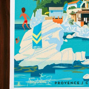 Affiche toulon Signée Monsieur Z, Tirage d'art,