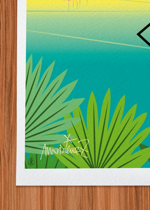 Affiche Signée Monsieur Z, Tirage d'art,