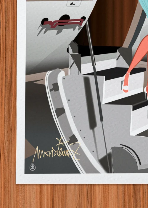 Affiche Signée Monsieur Z, Tirage d'art,