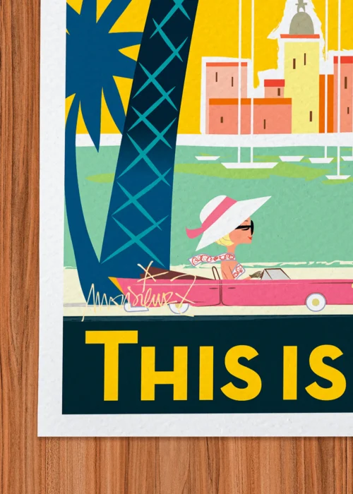 Affiche Signée Monsieur Z, Tirage d'art,