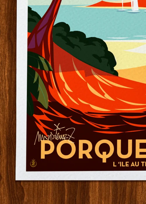 Affiche Signée Monsieur Z, Tirage d'art,