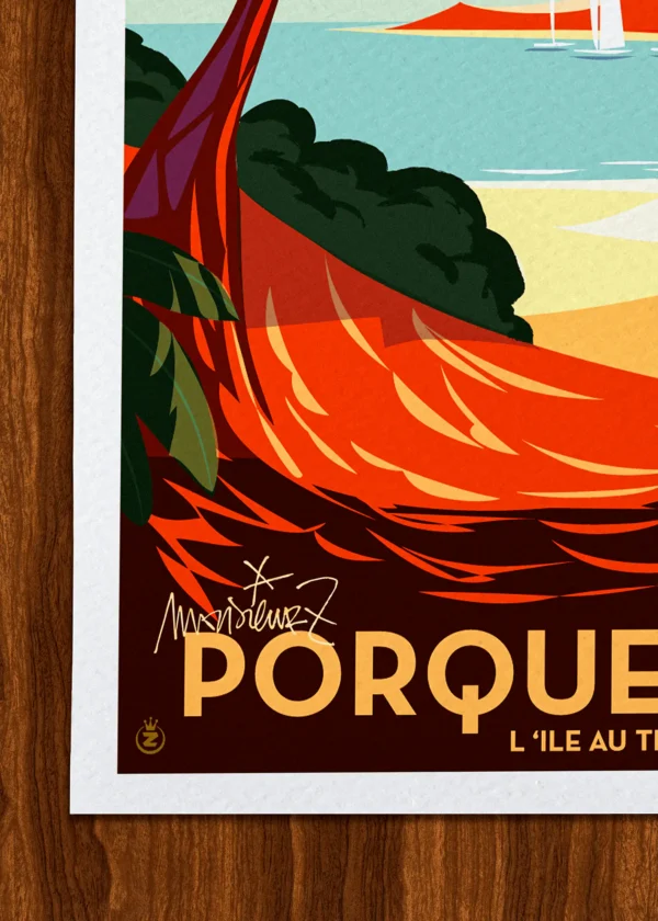 Signature-037 Affiche Signée Monsieur Z, Tirage d'art,