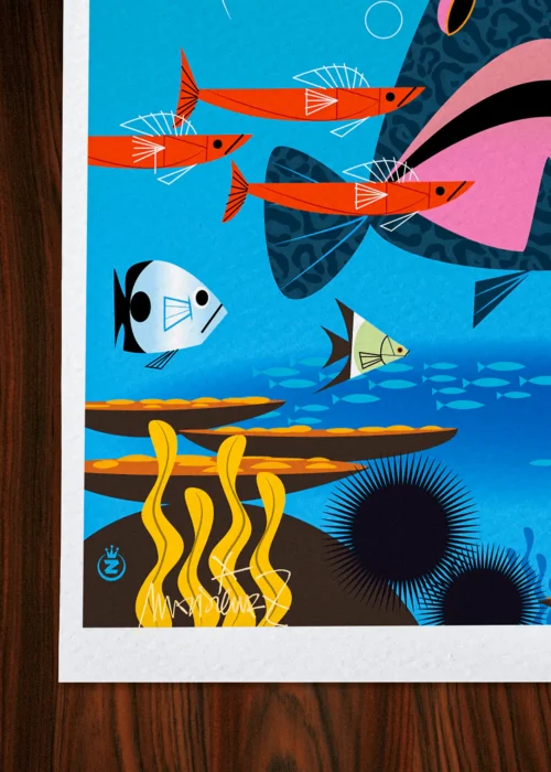 Affiche Signée Monsieur Z, Tirage d'art,