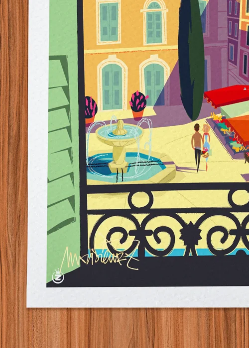 Affiche Signée Monsieur Z, Tirage d'art,