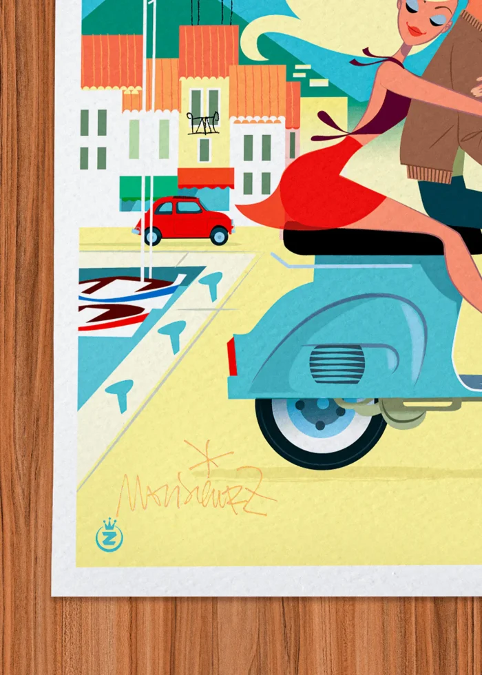 Signature-043 Affiche Signée Monsieur Z, Tirage d'art,