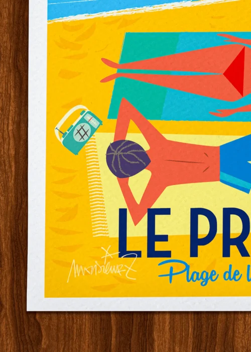 Affiche Signée Monsieur Z, Tirage d'art,