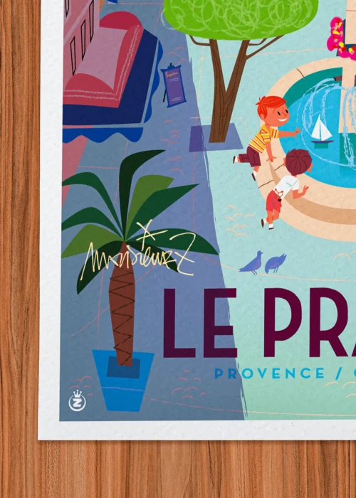 Affiche Signée Monsieur Z, Tirage d'art,