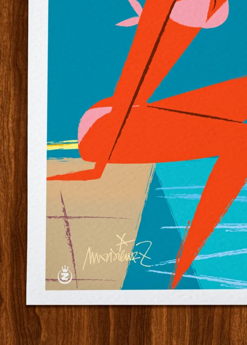 Affiche Signée Monsieur Z, Tirage d'art,