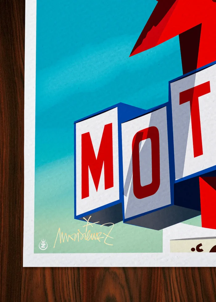 Signature-056 Affiche Signée Monsieur Z, Tirage d'art,