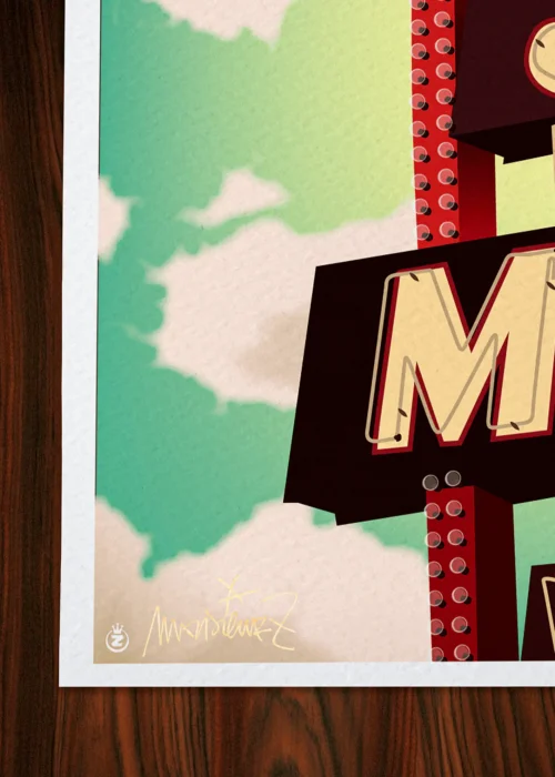 Affiche Signée Monsieur Z, Tirage d'art,