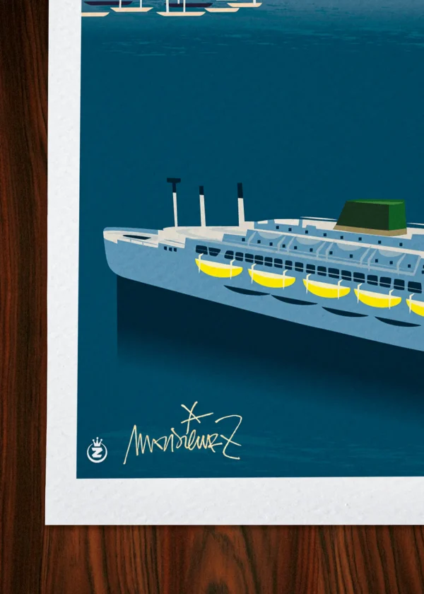 Signature-058 Affiche Signée Monsieur Z, Tirage d'art,