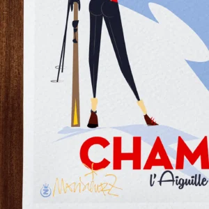 Affiche ski Signée Monsieur Z, Tirage d'art,