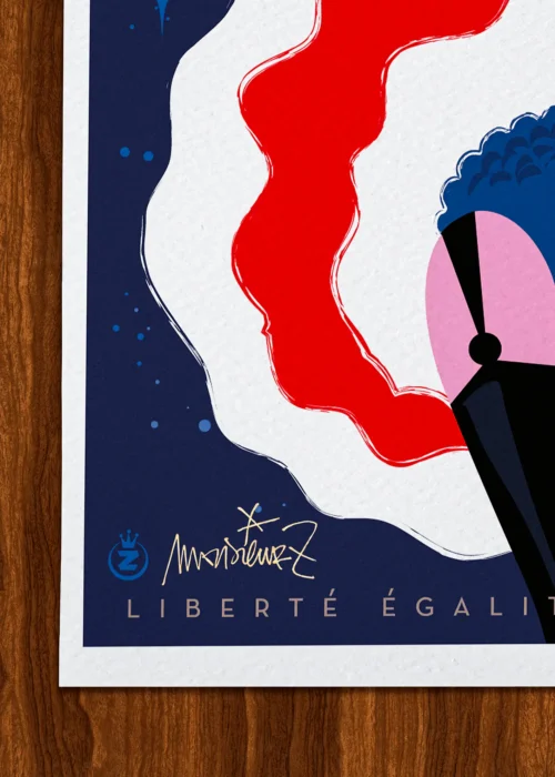 Affiche paris Signée Monsieur Z, Tirage d'art,