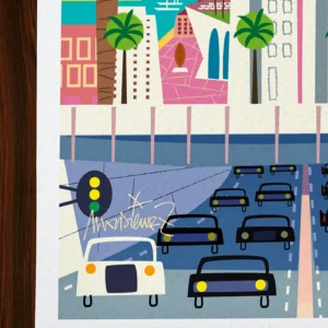 Affiche Toulon Signée Monsieur Z, Tirage d'art,
