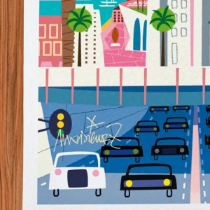 Affiche Toulon Signée Monsieur Z, Tirage d'art,