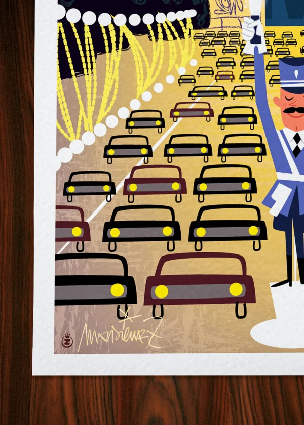 Signature-085 Affiche Paris Signée Monsieur Z, Tirage d'art,