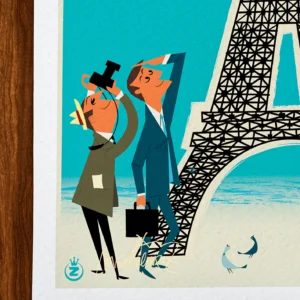 Affiche Paris Signée Monsieur Z, Tirage d'art,