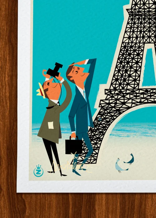 Affiche Paris Signée Monsieur Z, Tirage d'art,
