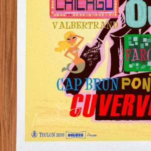 Affiche Toulon Signée Monsieur Z, Tirage d'art,