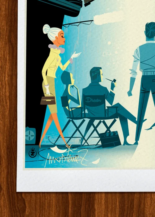 Affiche LA Signée Monsieur Z, Tirage d'art,